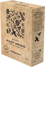 Alluria Pinot Grigio Organic Boxed Wine 2.25L, Sicily