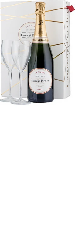 Laurent-Perrier ‘La Cuvee’ Brut Champagne With 2 Glasses